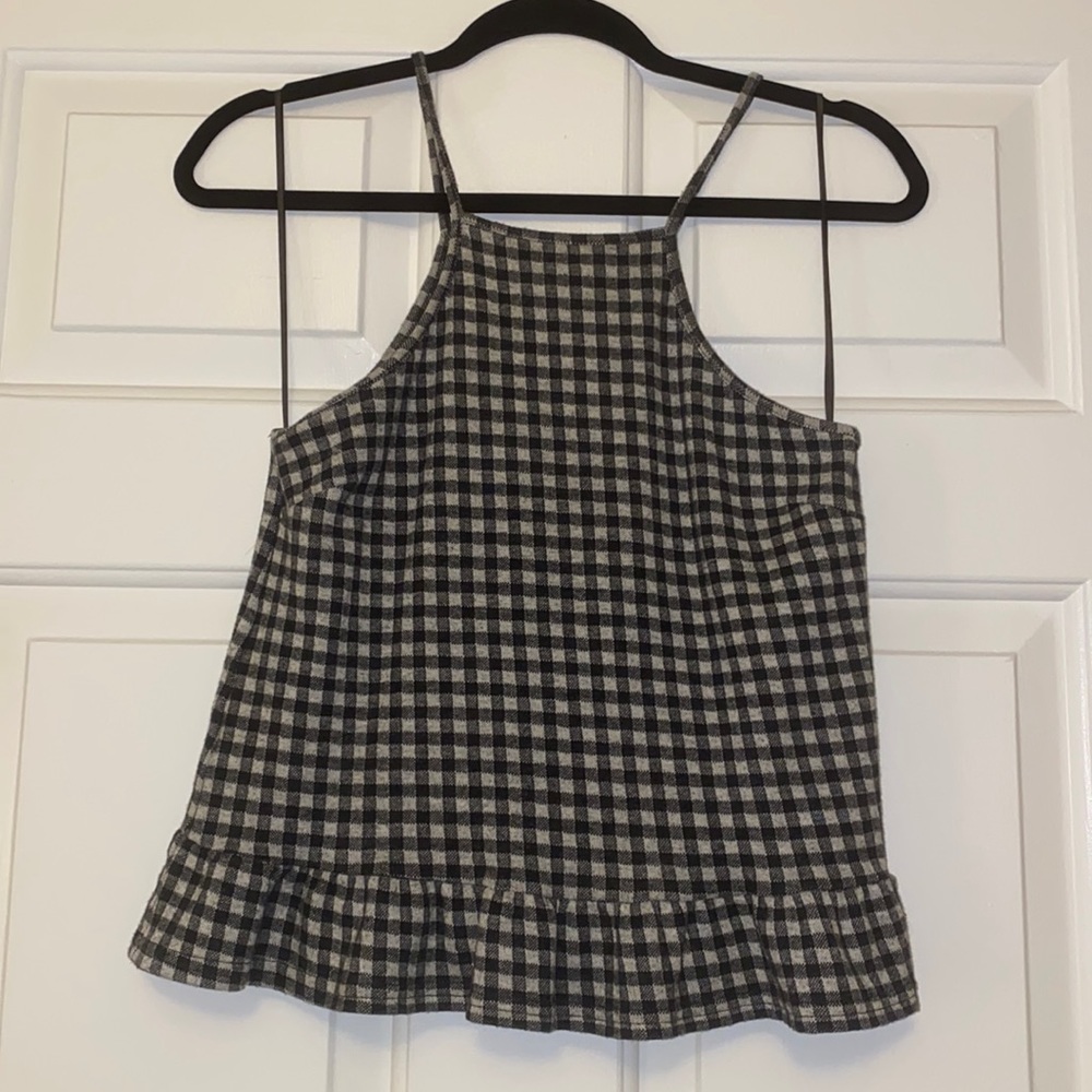 Gingham tank top